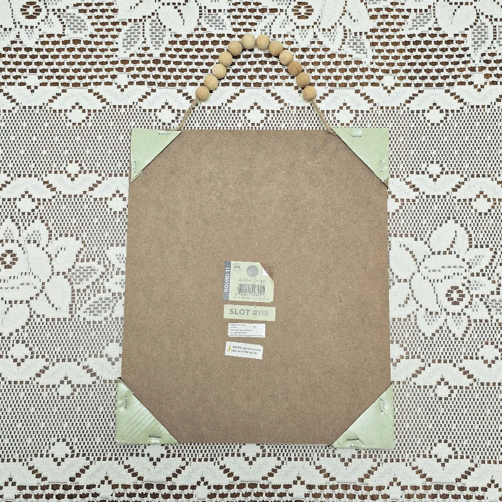 NEW Sage Green Blessed Beyond Measure Sign Willow Spring Hanging Wall Plaque